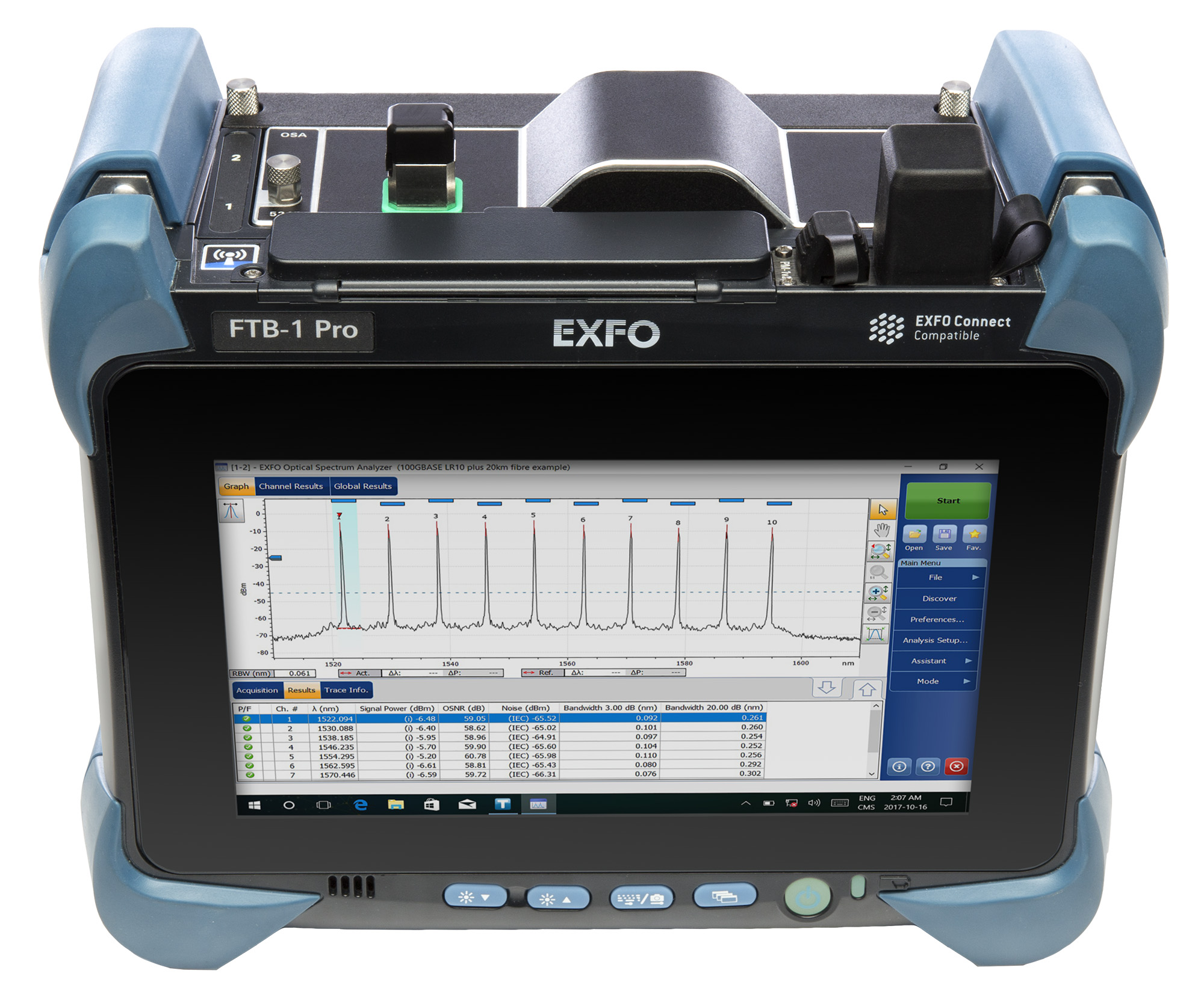 Portable optical spectrum analyzer FTBx 5235 EXFO